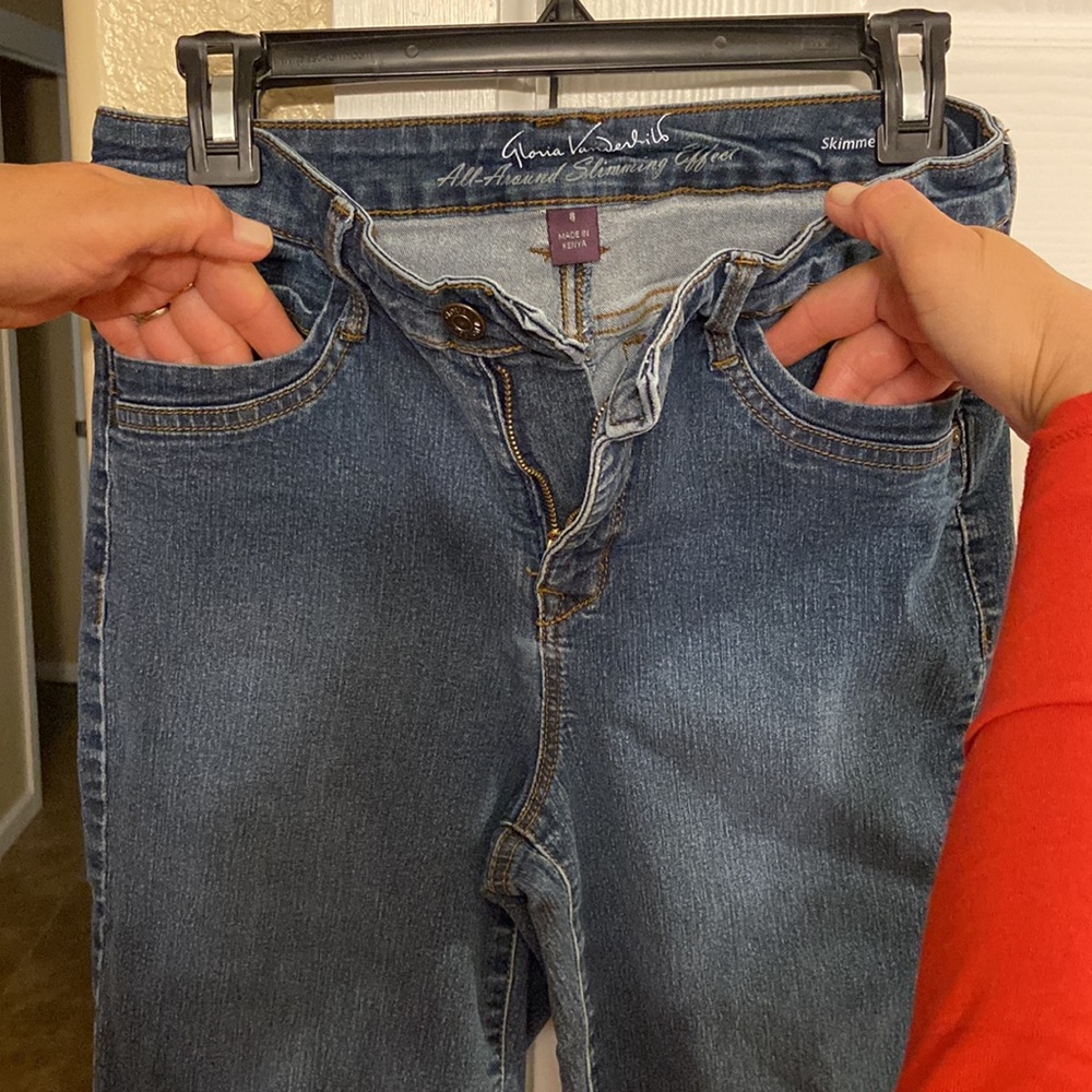 Gloria Vanderbilt Shorts Dark Denim wash